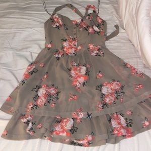 Rose halter dress